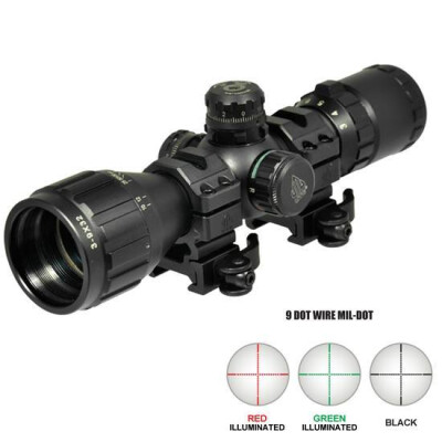 Leapers UTG BugBuster 3-9x32mm Riflescope RGB Mil Dot Reticle 1" Tube 1/4 MOA Adjustment AO Black Finish SCP-M392AOLWQ