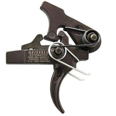 Geissele Automatics AR-15/AR-10 Super Semi-Automatic Enhanced (SSA-E) Trigger Two Stage 3.5 LBS Non-Adjustable Steel Black 05-160