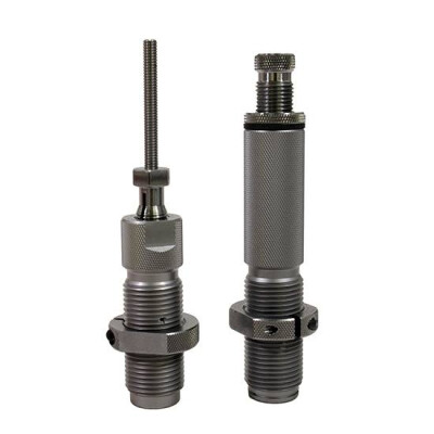 Hornady Custom Grade New Dimension 2-Die Set .22 Nosler Plastic Storage Case Natural Finish