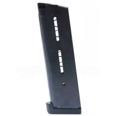 Wilson Combat 1911 Full Size Magazine .45 ACP 8 Rounds Standard Aluminum Base Pad Stainless Steel Black 47DAB