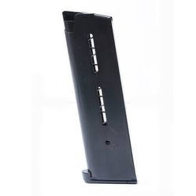 Wilson Combat 1911 Government/Commander Full Size 8 Round Magazine .45 ACP Lo-Profile Steel Base Pad Stainless Steel Black Finish