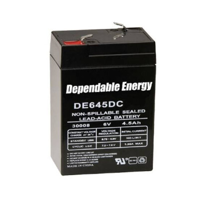 American Hunter Dependable Energy Battery Rechargeable 6 Volts 4.5 Amps DE30052
