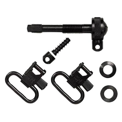 Uncle Mike's Quick Detach Sling Swivel Set Remington 742 ADL 1" Swivel Steel Black