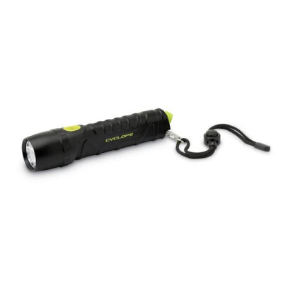 Cyclops Specialty Flashlight 700 Lumens 4 AAA Batteries Glass Breaker Black