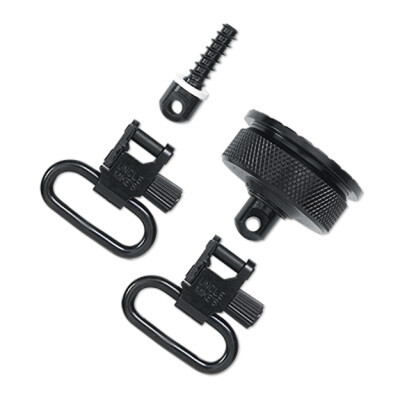 Uncle Mike's Remington 870 20 Gauge Shotgun Swivel Cap Set Steel Black