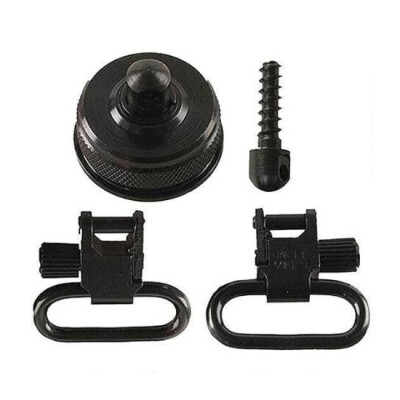Uncle Mike's Mossberg 590/835 Shotgun Swivel Cap Set 12 Gauge Aluminum Black
