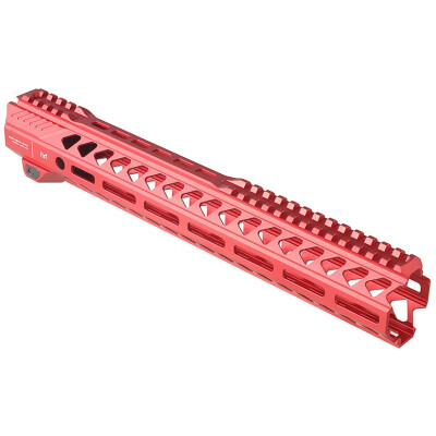Strike Industries AR-15 Strike Rail 13" M-LOK Compatible Free Float Handguard Aluminum Red SI-StrikeRail-135-RED