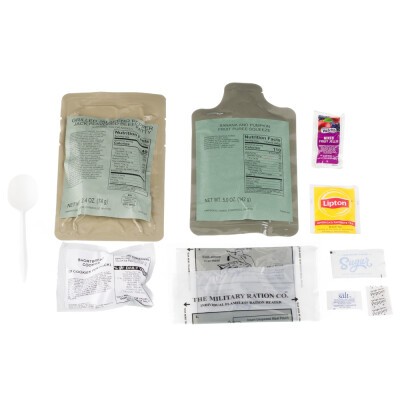 The Military Ration Co. Meal, Ready-to-Eat (MRE) Includes Heater