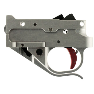 Timney Trigger for Ruger 10/22 Trigger Pull Set 2-3/4 Pounds Silver Housing/Red Trigger Shoe