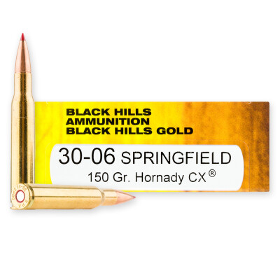 Black Hills Gold .30-06 Springfield Ammunition 20 Rounds CX 150 Grain