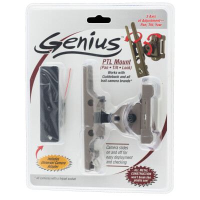 CuddleBack Genius Pan Tilt Lock Mount 3 Axis Universal Adaptor Metal Brown Finish