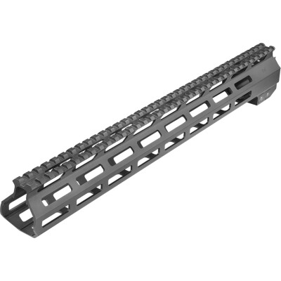 Aim Sports 13.5" DPMS LR-308 Low M-LOK Handguard One Piece Free Float M-LOK Compatible Hand Guard DPMS Low Profile Aluminum Matte Black Finish