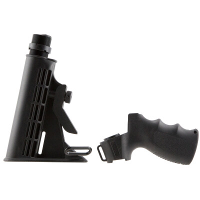 AIM Sports Mossberg Pistol Grip and Collapsible Stock Polymer Black
