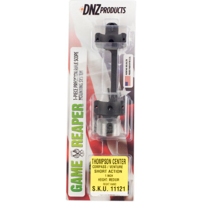 DNZ Products Game Reaper TC Venture/Compass SA One Piece Scope Mount Medium Height 1" Tube Aluminum Black
