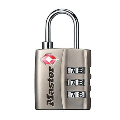 Master Lock TSA-Accepted Set-Your-Own Combination Lock Nickel Finish