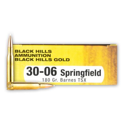 Black Hills Gold .30-06 Springfield Ammunition 20 Rounds TSX 180 Grain