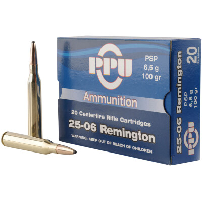 Prvi Partizan .25-06 Remington Ammunition 20 Rounds PSP 100 Grain