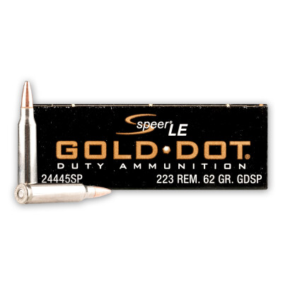 Speer Gold Dot .223 Remington Ammunition 20 Rounds SP 62 Grains