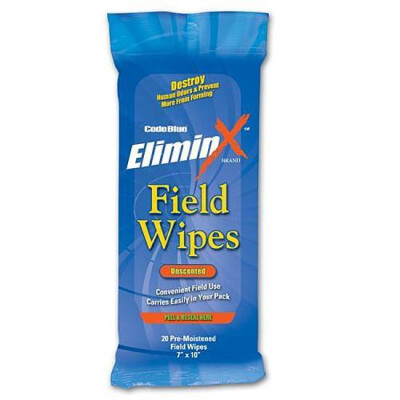 Code Blue EliminX Field Wipes 7"x10" 20 per Pack
