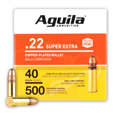 Aguila High Velocity .22 Long Rifle Ammunition 2000 Rounds CPRN 40 Grain