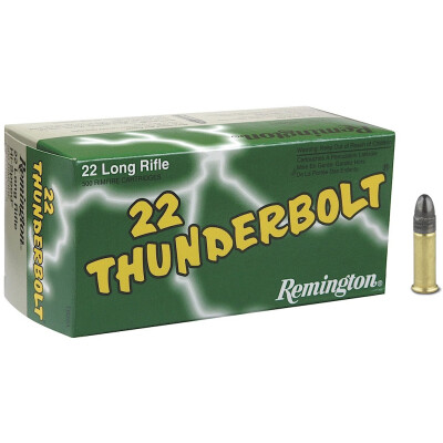 Remington 22 Thunderbolt .22 Long Rifle Ammunition 500 Rounds LRN 40 Grain