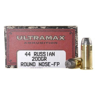 Ultramax Cowboy .44 Russian 200 Grain RNFP 50 Round Box