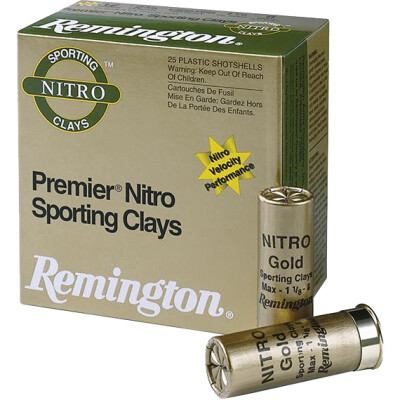 Remington Premier STS Nitro Sporting Clays 12 Gauge Ammunition 25 Rounds 2-3/4" #7.5 Lead 1-1/8oz 1300fps