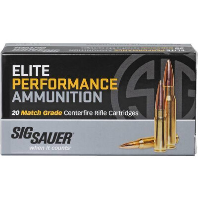 Sig Sauer Elite Performance .308 Win Ammunition 20 Rounds 168 Grain OTM 2700 fps