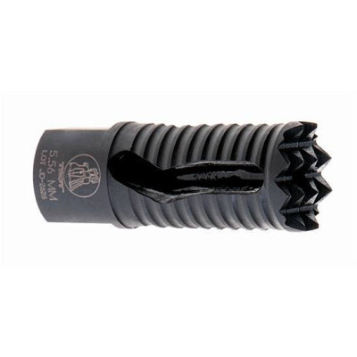 Troy Industries AR-15 Medieval Muzzle Brake 5.56 Caliber Threaded 1/2x28 Heat Treated Ordnance Steel Matte Black Finish