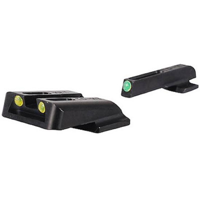 TRUGLO TFO S&W M&P, SD9, SD40 Tritium and Fiber Optic Night Sights Green Front and Yellow Rear TG131MPTY