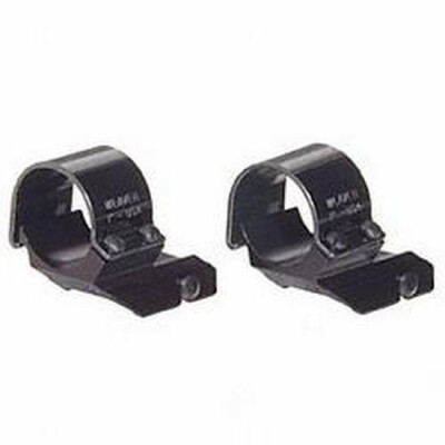 Weaver 1" Detachable Top Mount Dual Extension Rings High Black Gloss