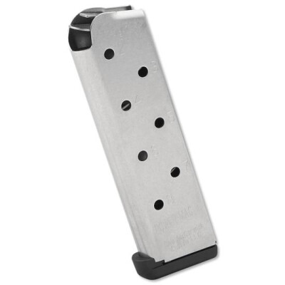 Chip McCormick POWER MAG+ 1911 Full Size Magazine .45 ACP 8 Rounds Stainless Steel M-PMP-45FS8