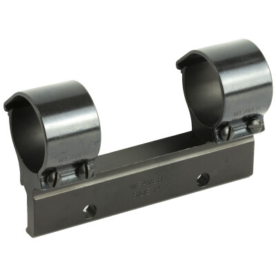 Weaver Detachable Side Mount 1" Tube High Bracket and Rings Black 49350
