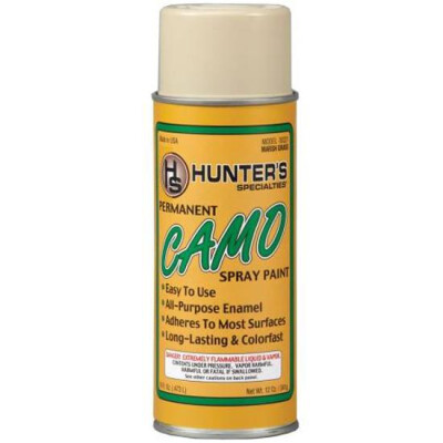 Hunter's Specialties Permanent Camo Spray Paint 12 Ounce Marsh Grass (Tan)