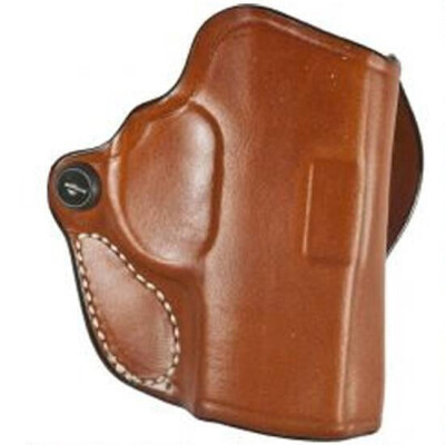 DeSantis Mini Scabbard Holster S&W J Frame 2-2.25" Barrels OWB 1.5" Belt Right Hand Leather Tan