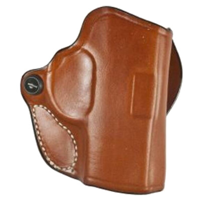DeSantis Mini Scabbard Belt Holster Fits 1911 3" Officer Right Hand Leather Tan