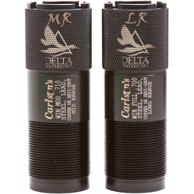 Carlson's 12 Gauge Winchester/Browning Invector/Mossberg/Savage/Weatherby Waterfowl Choke Tube 2-Pack 1704 Stainless Steel 07470