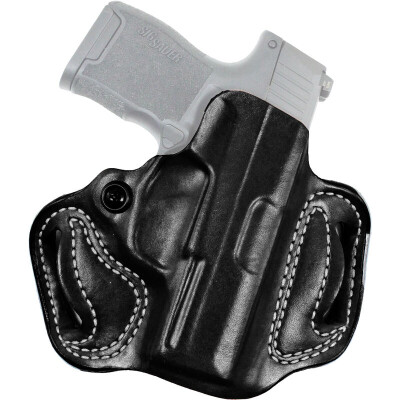 DeSantis Gunhide Mini Slide Springfield Hellcat Belt Holster Right Hand Leather Black