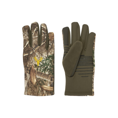 Hot Shot HF1 Hawktail Fleece Tech Touch Size Large Gloves Realtree Edge Camouflage
