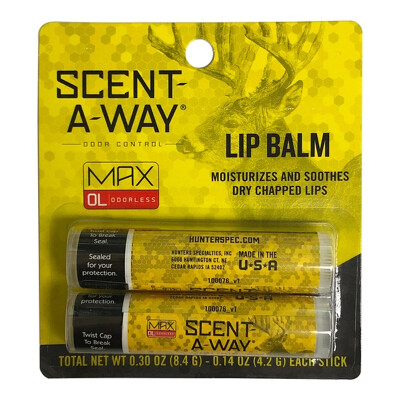 Hunter Specialties Scent-A-Way MAX Lip Balm .28oz 2 Pack