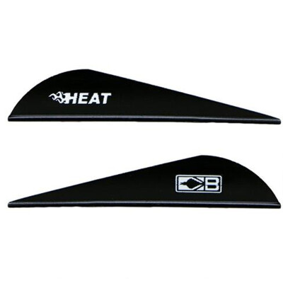 Bohning Blazer Heat Hunting Vanes 6 Grains Synthetic Black 36 Pack