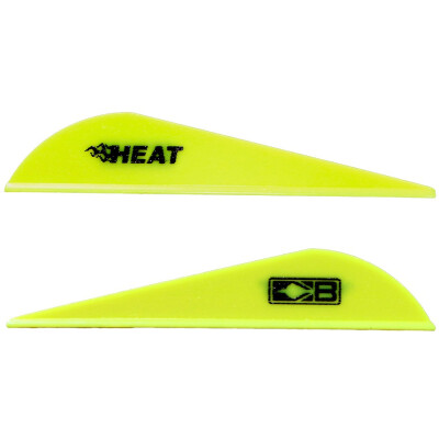 Bohning Blazer Heat Hunting Vanes 6 Grains Synthetic Neon Yellow 36 Pack