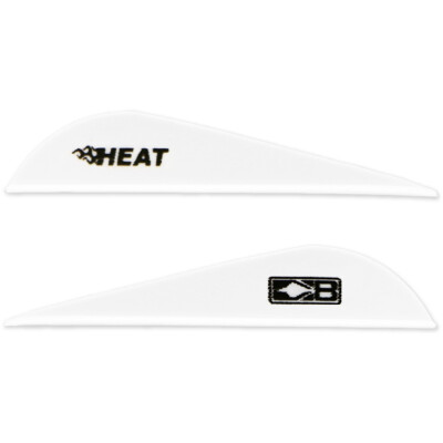 Bohning Blazer Heat Hunting Vanes 6 Grains Synthetic White 36 Pack