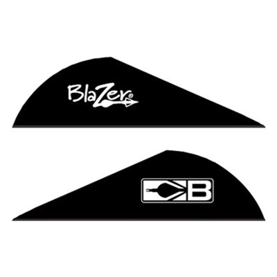 Bohning Blazer Vanes 2" Solid Black 36 Pack 10831BK2