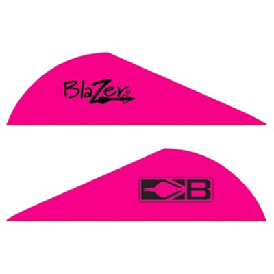 Bohning Blazer Vanes 2" Solid Hot Pink 36 Pack 10831HP2