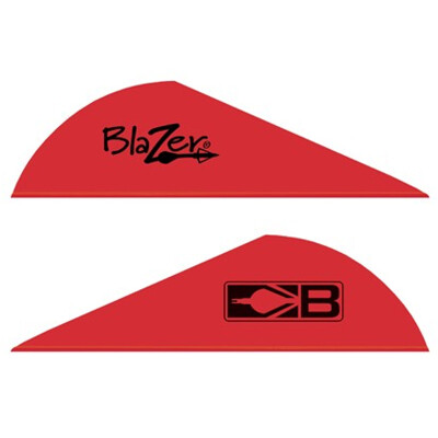 Bohning Blazer Vanes 2" Solid Neon Red 36 Pack 10831NR2