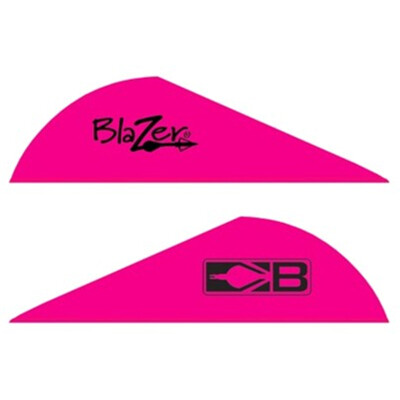 Bohning Blazer Vanes 2" Solid Hot Pink 100 Pack 10832HP2