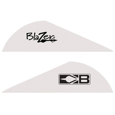 Bohning Blazer Vanes 2" Solid White100 Pack 10832WH2