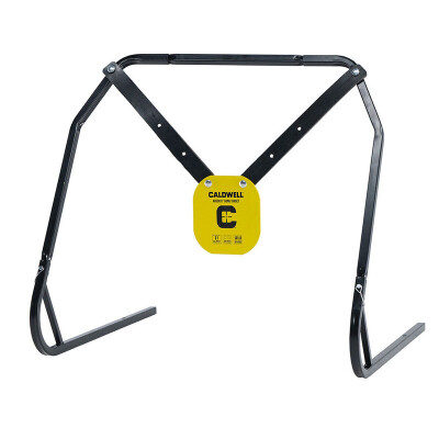Caldwell Gong & Target Stand Combo Yellow AR500 Steel 8"
