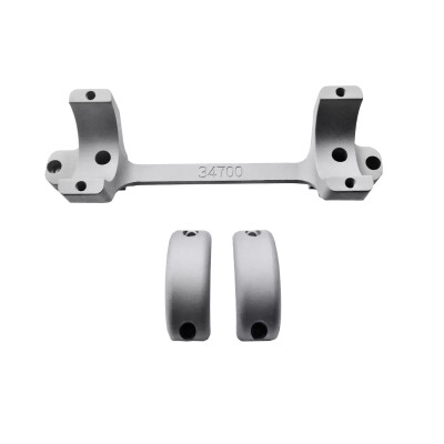 DNZ Products Game Reaper Single Piece Scope Mount For Remington 700 Long Action 1" Low Aluminum Silver 11700